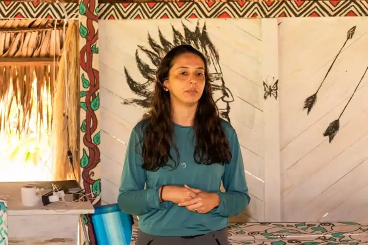 Alyton Sotero/ Instituto Samaúma. Brasília 07/12-2024 Turismo de base Indígina. Carolina Fávero, do Ministério do Turismo. Foto Alyton Sotero/ Instituto Samaúma.