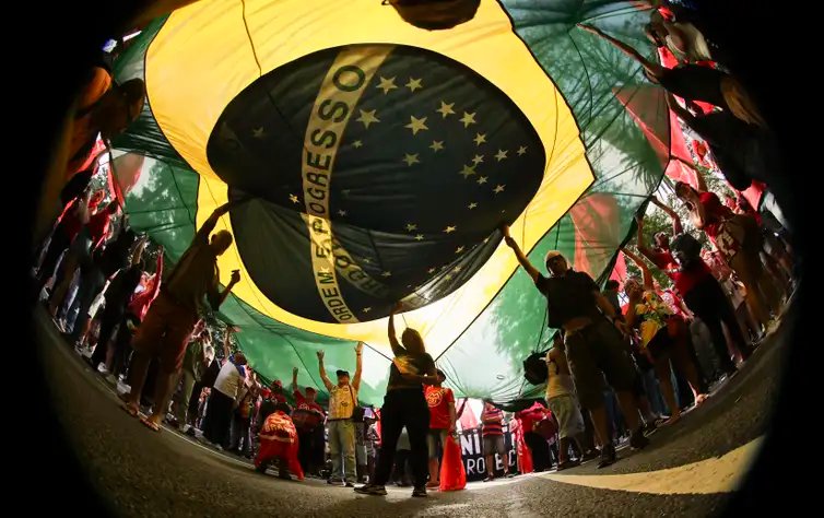 Paulo Pinto/Agência Brasil São Paulo (SP), 30/03/2025 - Movimentos sociais e sindicais realizam ato contra a anistia.
Foto: Paulo Pinto/Agência Brasil