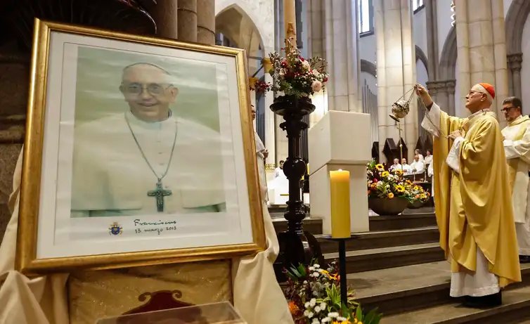 Paulo Pinto/Agência Brasil São Paulo (SP), 21/04/2025 - Cardeal Odilo Pedro Scherer, arcebispo de São Paulo, preside missa em sufrágio do Papa Francisco que faleceu nesta segunda-feira.
Foto: Paulo Pinto/Agência Brasil
