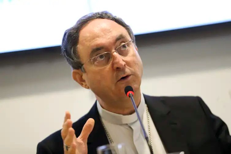 O cardeal Sergio da Rocha, arcebispo de Brasília e presidente da CNBB, participam do lançamento da Campanha da Fraternidade 2019 com o tema 