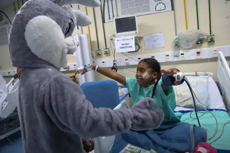 Mauricio Bazilia/Secretária de Saúde RJ Rio de Janeiro (RJ), 19/04/2025 - HOSPITAIS FAZEM PROGRAMAÇÃO ESPECIAL PARA CRIANÇAS NA PÁSCOA.
Foto: Mauricio Bazilia/Secretária de Saúde RJ