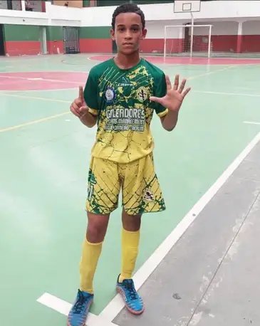 Frame TV Brasil Brasília (DF) 02/04/2025 - Thiago Flausino, 13 anos, morto em 2023 por policiais militares. - Movimentos de favela e vítimas da polícia defendem ADPF das Favelas.
Foto: Movimentos de favela/Divulgação