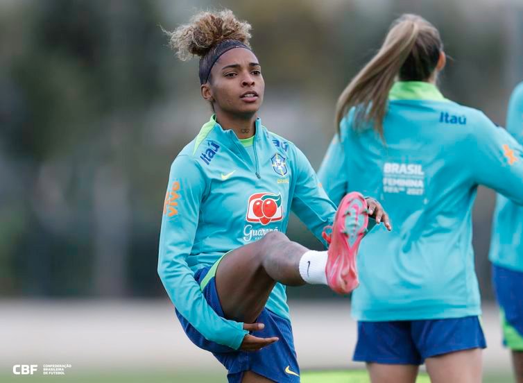 Rafael Ribeiro/CBF/Direitos Reservados Luany - seleção brasileira feminina - abril/2025 - treino nos EUA