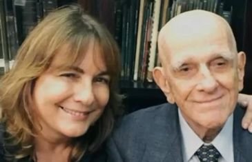 Bia Corrêa do Lago/Arquivo Pessoal Brasília (DF), 05/05/2025 - Rubem Fonseca e a filha Bia Corrêa do Lago. Foto: Bia Corrêa do Lago/Arquivo Pessoal