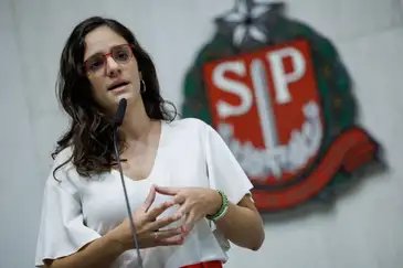 Alesp/Divulgação São Paulo (SP), 03/06/2025 - Deputada estadual Marina Helou durante sessão na Assembleia Legislativa de São Paulo Alesp. Foto: Alesp/Divulgação