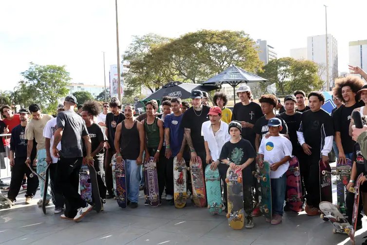 Antonio Cruz/Agência Brasil Brasília (DF), 11/07/2025 - Skatistas participam de pré-evento do Street League Skate Boarding (SLS). Foto: Antonio Cruz/Agência Brasil