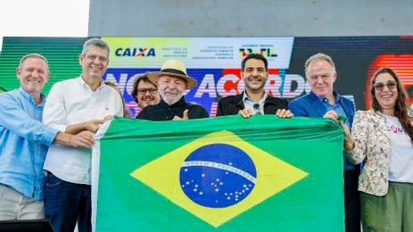 Ricardo Stuckert/PR Linhares (ES), 11/07/2025 - Presidente da República, Luiz Inácio Lula da Silva, durante a cerimônia de apresentação dos avanços do Novo Acordo Rio Doce, no Parque de Exposições de Linhares. Foto: Ricardo Stuckert/PR