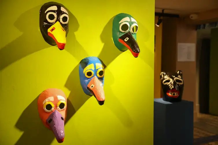 Rio de Janeiro (RJ), 11/12/2025 – Exposição Entre máscaras e gigantes: Os Juliões do carnaval de Olinda no Centro Nacional de Folclore e Cultura Popular na zona sul do Rio de Janeiro. Foto: Tomaz Silva/Agência Brasil