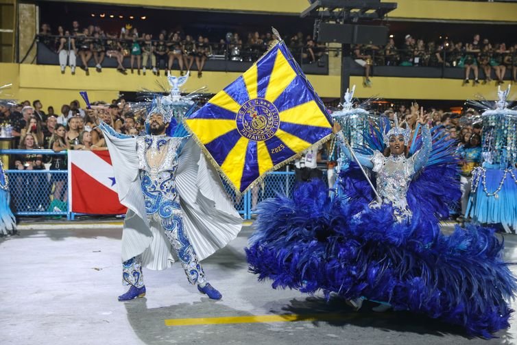 Tomaz Silva/Agência Brasil Rio de Janeiro (RJ), 04/03/2025 – Paraíso do Tuiuti desfila no terceiro dia de carnaval do grupo Especial na Marquês de Sapucaí, na região central do Rio de Janeiro. Foto: Tomaz Silva/Agência Brasil