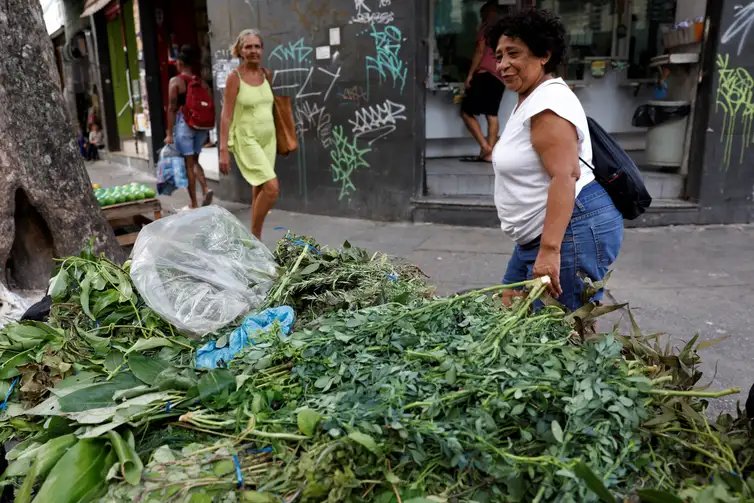 Fernando Frazão/Agência Brasil Rio de Janeiro (RJ), 16/12/2025 – Ponto de venda de ervas para banhos energéticos e espirituais numa rua do Bairro de Fátima. Foto: Fernando Frazão/Agência Brasil