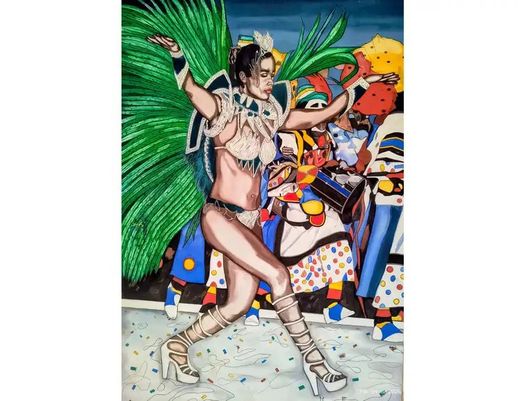 Maurizio Ferri/ Arquivo Pessoal 26/02/2026 - Exposição Brasilidades Palácio Tiradentes. Pintura do artista italiano Maurizio Ferri.
Foto: Maurizio Ferri/ Arquivo Pessoal