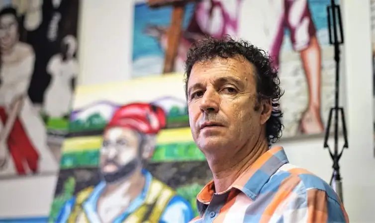 Maurizio Ferri/ Arquivo Pessoal 26/02/2026 - Pintor italiano Maurizio Ferri que está com a exposição Brasilidades no Palácio Tiradentes.
Foto: Maurizio Ferri/ Arquivo Pessoal