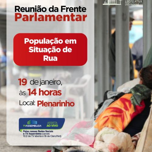 Assembleia Legislativa do Paraná | ALEP | Notícias > Assembleia Legislativa promove debate sobre internações involuntárias de pessoas em situação de rua