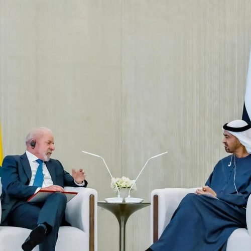 Lula se reúniu com presidente dos Emirados Árabes Unidos